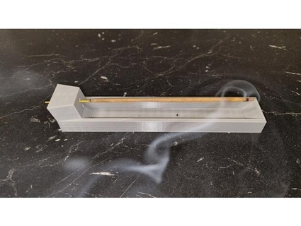 blocky basic incense stick holder macdonut 3d print model - Mito3D