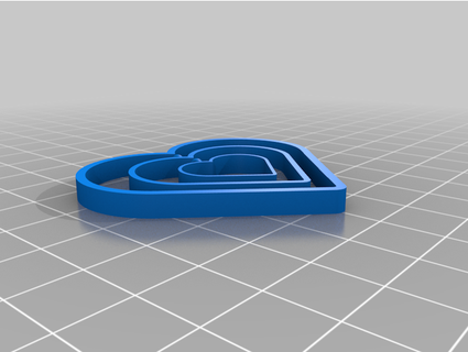 anidado corazón pendientes bdwheele 3d print model - Mito3D