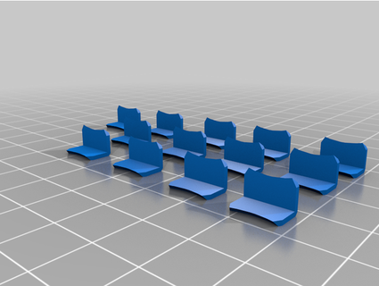 ayrılmış ağırlıklı depolama küp bölümlere ayırmak 3d print model - Mito3D