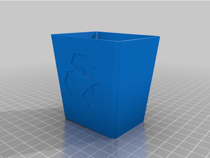 small desk recycle bin newhouse24 3d print model - Mito3D