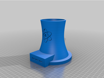 nuclear power usb hub alexaldridge 3d print model - Mito3D