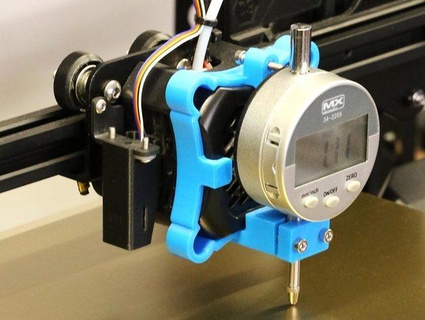 ender 3 v2 dial gauge mount remix department nine 3d print model - Mito3D