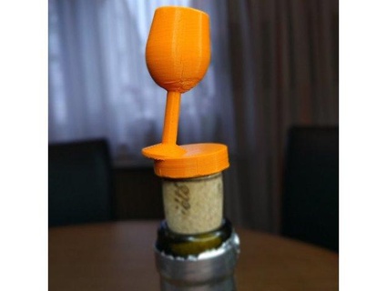 wine bottle cap mancas 3d print model - Mito3D