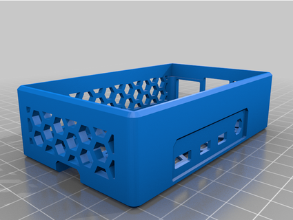 hyperpixel pi4 case hex bottom pelayostyle 3d print model - Mito3D