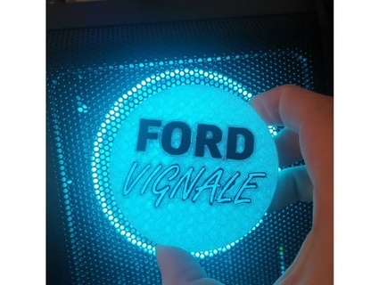 ford focus cupholder pad chrishaef 3d print model - Mito3D