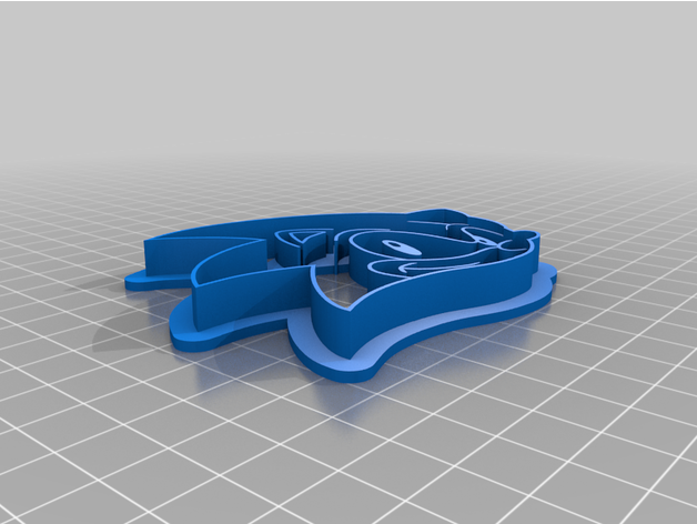 sonic cookie cutter laurenceo 3D print model - Mito3D