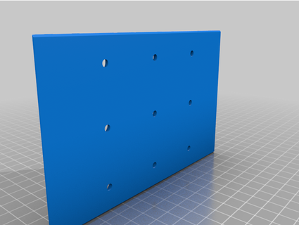 mini modular drawer base holes raraput 3d print model - Mito3D