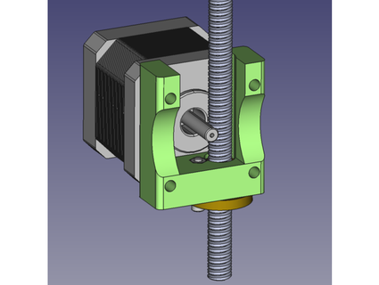 t8 dirigir tornillo nuez adaptador z axis rango extensor printrbot sencillo metal filamento necesario 3d print model - Mito3D