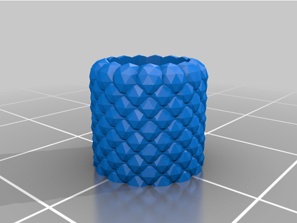 tumbler cup - icosahedron array zagubionek 3d print model - Mito3D