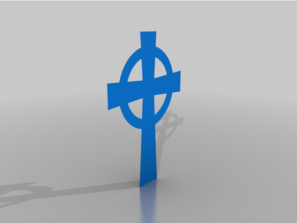 celtic cross guate6 3d print model - Mito3D