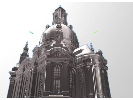 frauenkirche dresden hollowed+ ruins + parts 1775mm andreas1985 3d print model - Mito3D