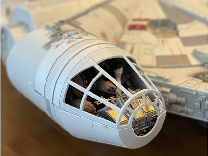 cockpit canopy legacy millennium falcon apcoyne 3d print model - Mito3D