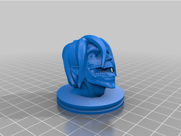 attack titan - eren head stand kabsterplayz 3D print model - Mito3D