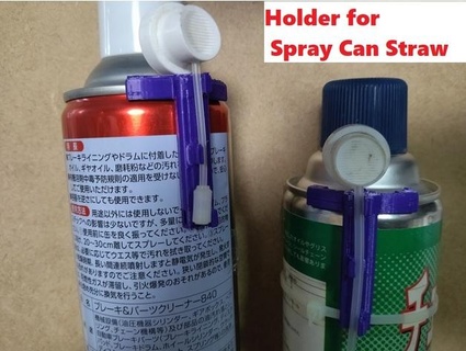 titolare supporto spray cannuccia Tomyama 3d print model - Mito3D