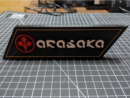 cyberpunk 2077 arasaka paperweight scoo 3d print model - Mito3D