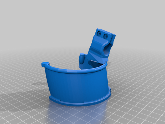 nooblaki backgrip vr copertina guaina alone v2 finebob 3D print model - Mito3D