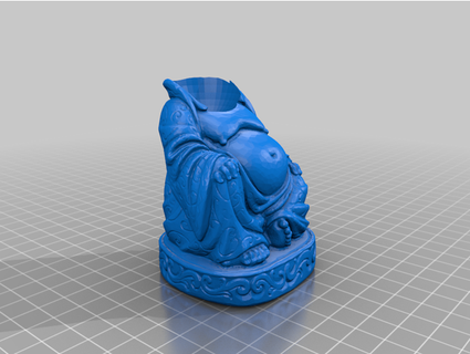 editable buddha thronomos 3d print model - Mito3D