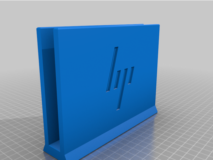 hp logo computer portatile In piedi thingidudebruh 3d print model - Mito3D