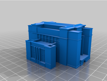 larkin administration building model - frank lloyd wright jameskreate 3d print model - Mito3D