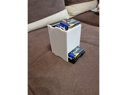 9v bateria suporte ódio mortal 3d print model - Mito3D