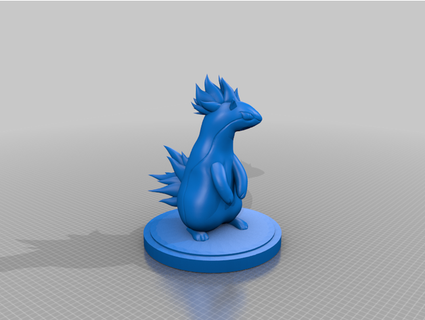 Quilava Statue rogueraccoon5000 3d print model - Mito3D