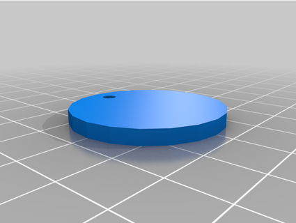 circular llavero agujero montegal 3d print model - Mito3D