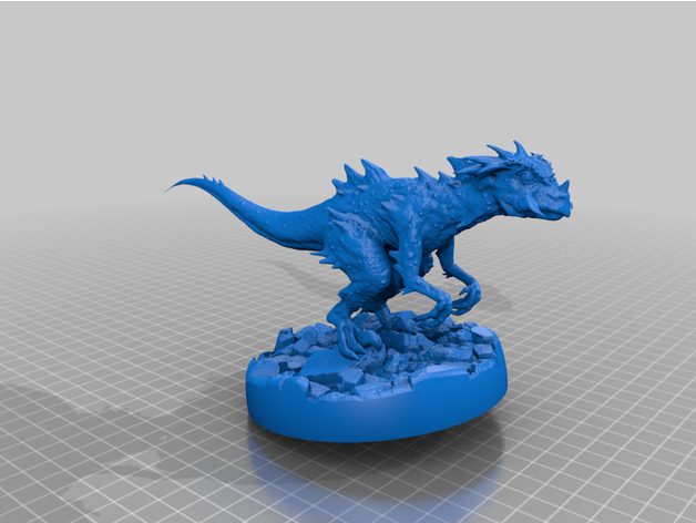 raptor espacial mit base boba fps 3D print model - Mito3D