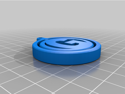 articulating keychain letter g montegal 3d print model - Mito3D