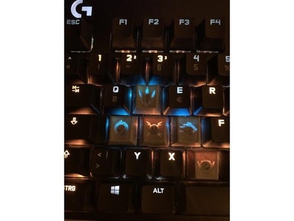 yiğit klavye tuşları jannessm 3d print model - Mito3D