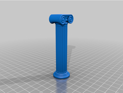greek pillar gpu sag support - 90mm jimos 3d print model - Mito3D