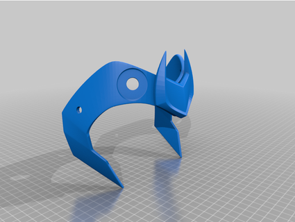 loki cabeça vestir fixo cachorro 3d print model - Mito3D