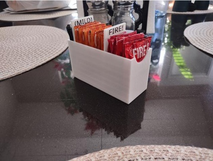 condiment packet caddy organizer faultedlogic 3d print model - Mito3D