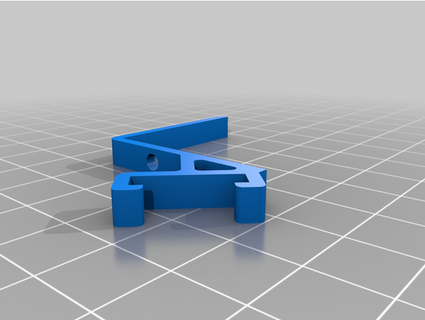45 derece renk Led şerit Kulp destek wikimake 3d print model - Mito3D