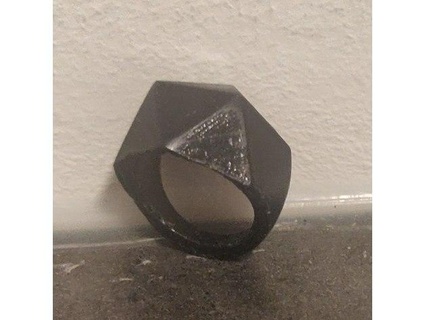 icosahedron ring lukki15 3d print model - Mito3D