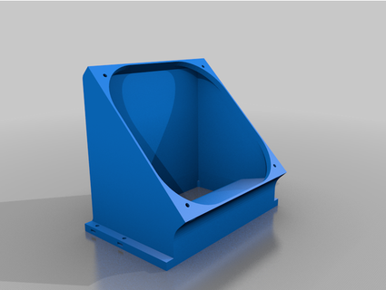 prusa caja aire cansada 120 mm ventilador hombre 3d print model - Mito3D