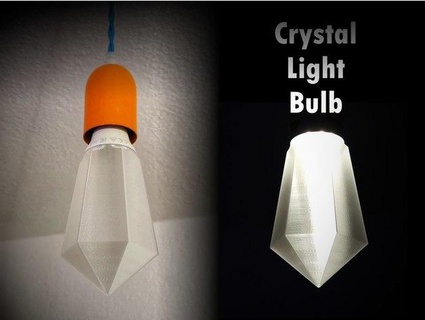 Kristall Licht Birne Vase Modus petgore 3d print model - Mito3D