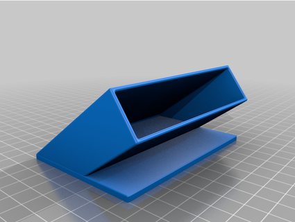 monitor pencil cup angle da bits 3d print model - Mito3D