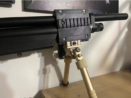 benjamin marauder pcp air rifle picatinny rail bipod red dot flash light the132 3d print model - Mito3D