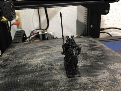 caos gato cavaleiro moleiro 3d print model - Mito3D