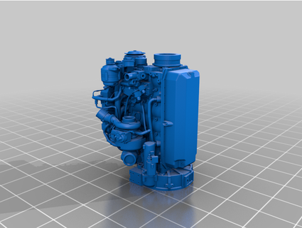 cummins diesel motore tyler56 3d print model - Mito3D