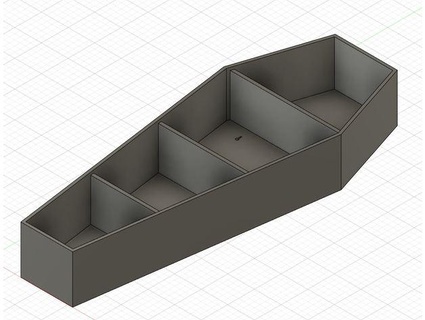 cercueil étagère mur monté seigneur cavernes 3d print model - Mito3D