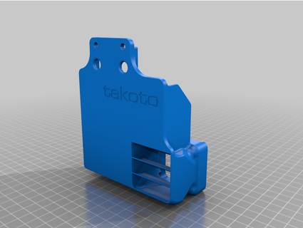 sdraiarsi hotend radiatore condotto cablaggio vassoio single estrusore modix 10951 3d print model - Mito3D