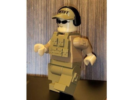 lego type tactical sheriff 3dcopper 3d print model - Mito3D
