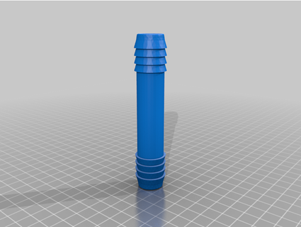 1 inch hose connector felte 3d print model - Mito3D