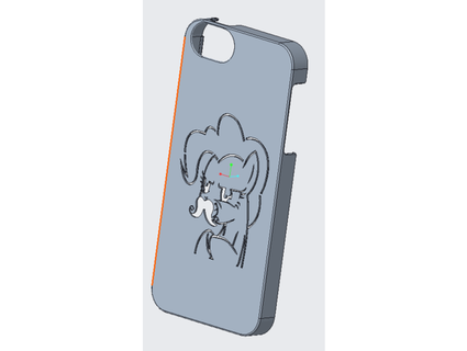 cover iphone 5s pinkie pie pwcca 3d print model - Mito3D