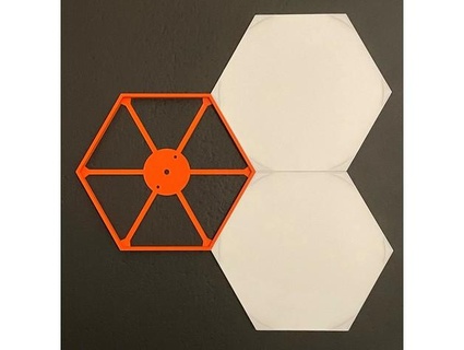 nanoleaf hexagon template dustoff74 3d print model - Mito3D