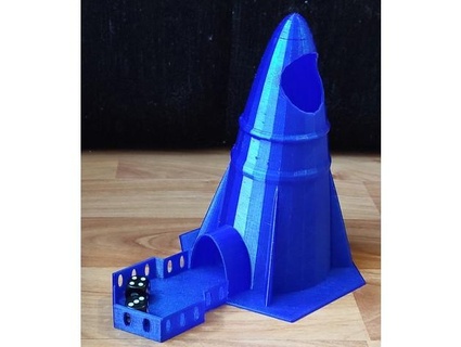 rocket dice tower pejo rativny 3d print model - Mito3D