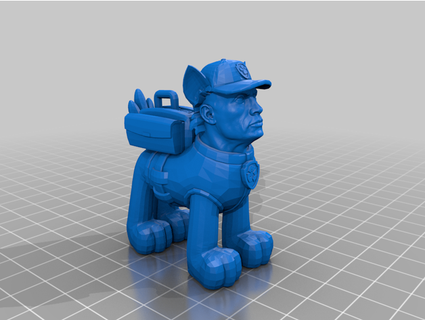 rocky paw patrol rock instead chrom3dome 3d print model - Mito3D