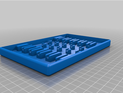 wera kraftform micro screwdriver tray tony p 3d print model - Mito3D
