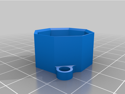 havuz tebeşir Kulp destek sekizgen zthralls 3d print model - Mito3D